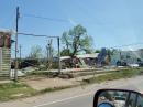 Damage from the tornadoes in Seminole, Oklahoma.